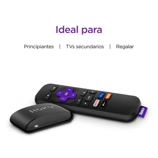 Convertidor a smart TV Roku Express HD + control remoto + cable HDMI alta velocidad - Imagen 3
