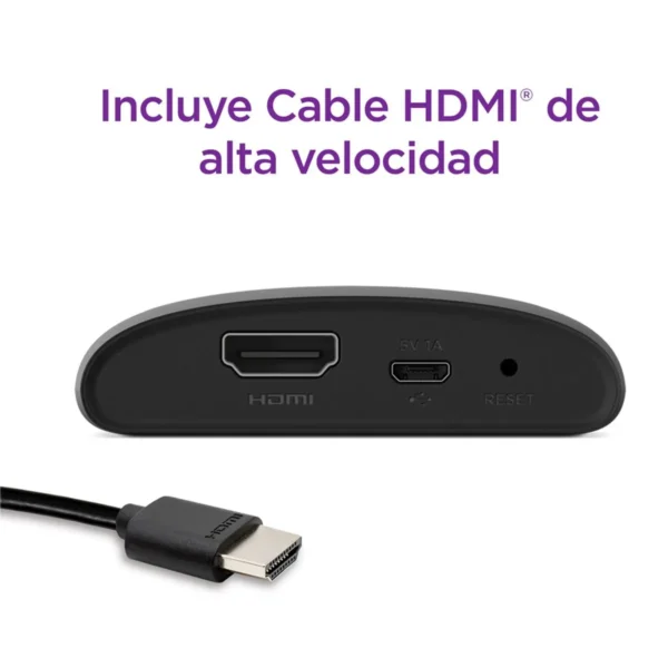 Convertidor a smart TV Roku Express HD + control remoto + cable HDMI alta velocidad - Imagen 5