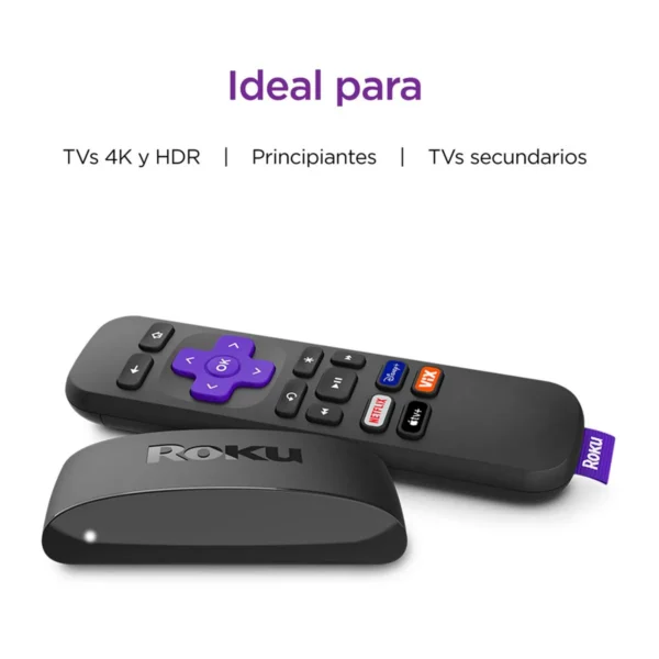 Convertidor a Smart TV Roku Express 4K, HDR transmisión inalámbrica, control remoto simple, incluye cable HDMI premium - Imagen 2