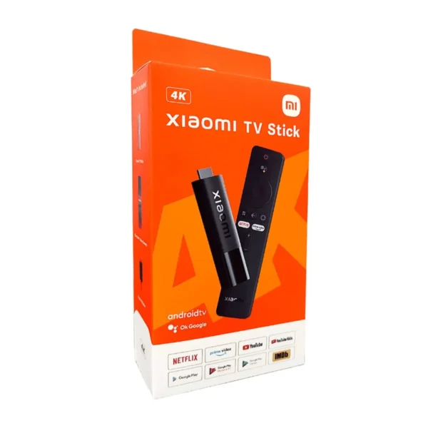 Convertidor a smart TV Xiaomi TV Stick 4K, 8GB, 2GB ram, versión EU + control remoto con Google Assistant Android TV