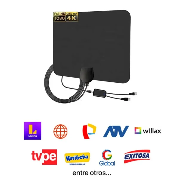 Sintonizador Digital Tdt Full Hd Antena Digital Interior - Imagen 2