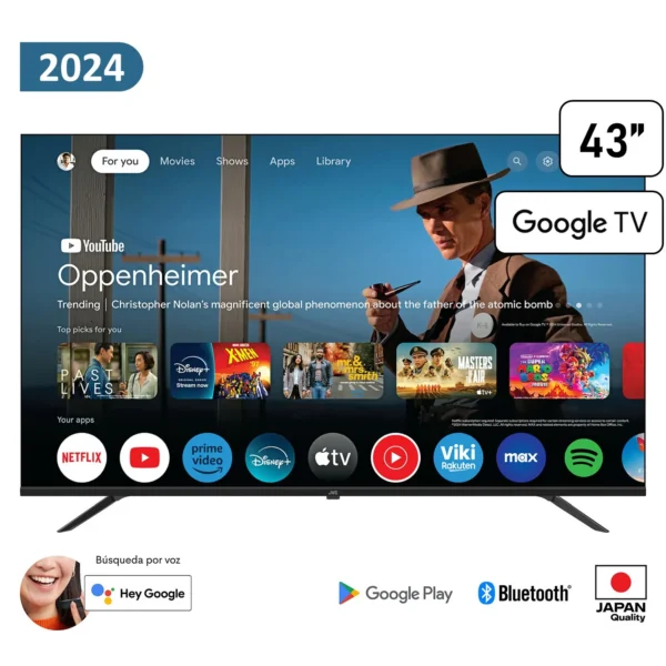 Smart Tv JVC Led 43" Smart Full HD Google Tv LT-43KB338 - Imagen 4